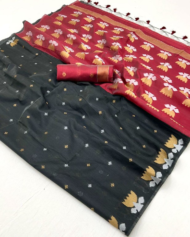 Rajtex Krystal Lotus Wholesale Tussar Handloom Weaving Silk Party Wear Sarees