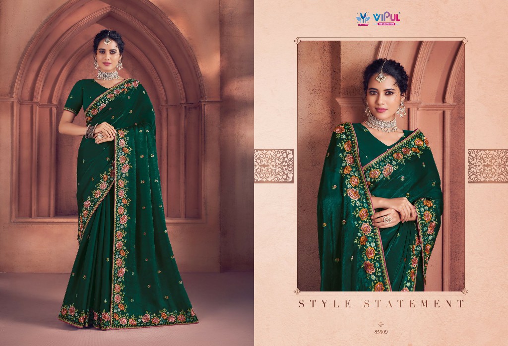 Vipul Saubhagyashree Wholesale Party Wear Sarees Collection