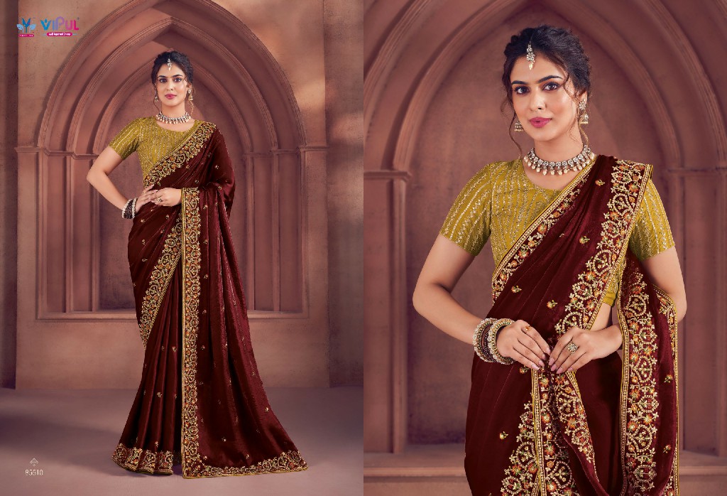 Vipul Saubhagyashree Wholesale Party Wear Sarees Collection