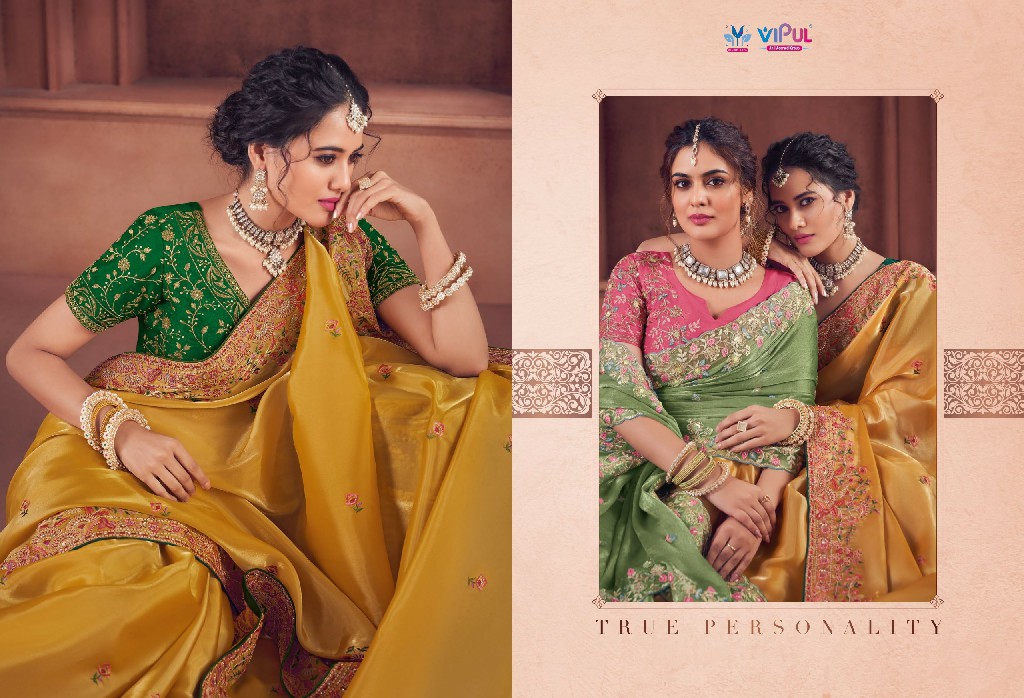 Vipul Saubhagyashree Wholesale Party Wear Sarees Collection