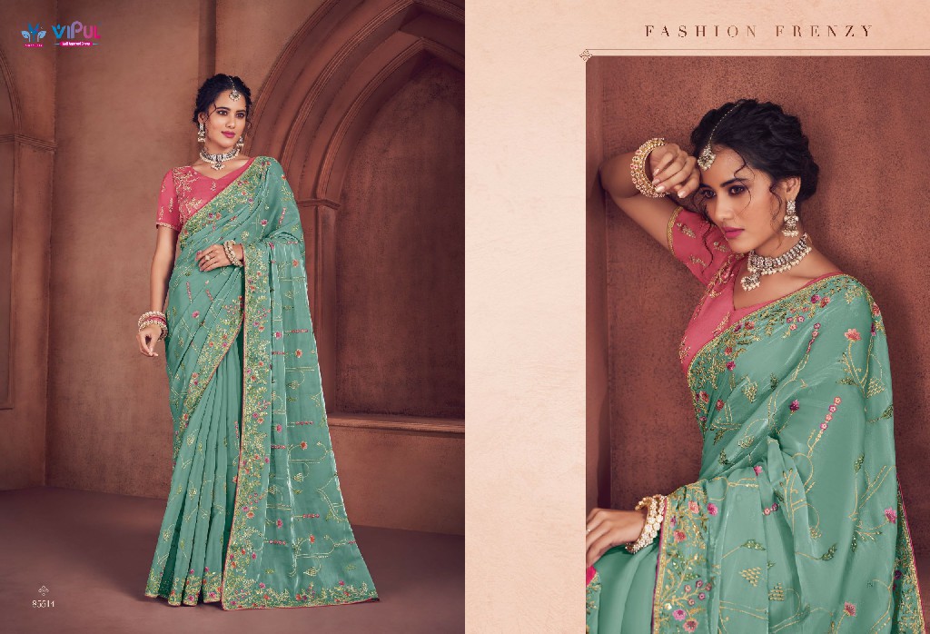 Vipul Saubhagyashree Wholesale Party Wear Sarees Collection