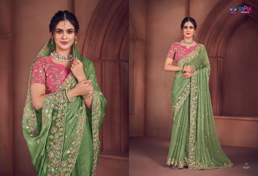 Vipul Saubhagyashree Wholesale Party Wear Sarees Collection