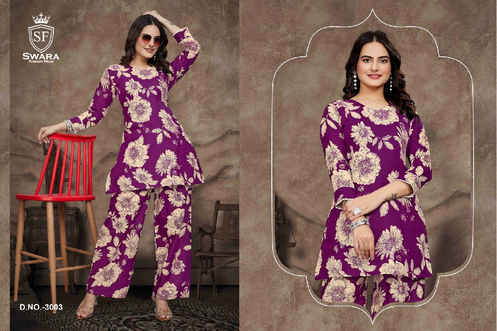 Swara Shree Vol-3 Wholesale Jaipuri Print Kurtis With Pants