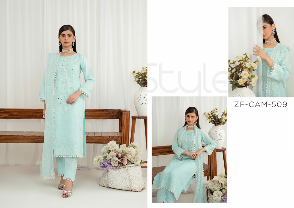 Zainab Fazlani Anqara Cambric Collection Stitched Original Pakistani Suits