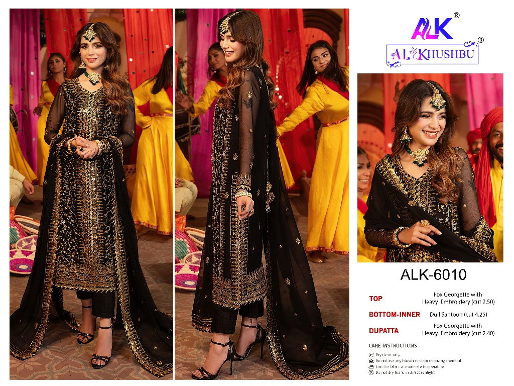 al khushbu zahra rubab vol 3 designer georgette modern pakistani dress material