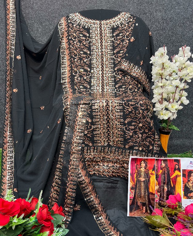 al khushbu zahra rubab vol 3 designer georgette modern pakistani dress material