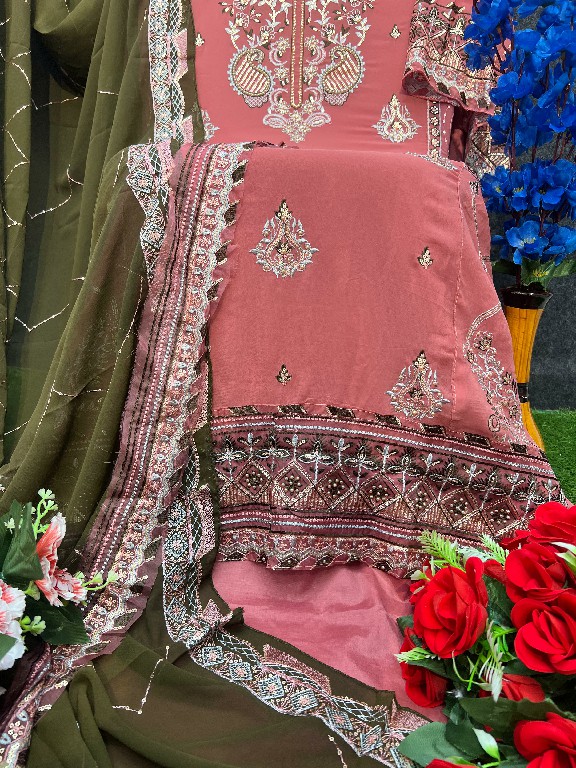 al khushbu zahra rubab vol 3 designer georgette modern pakistani dress material