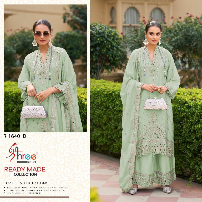 Shree Fabs R-1640 Wholesale Readymade Indian Pakistani Concept Suits