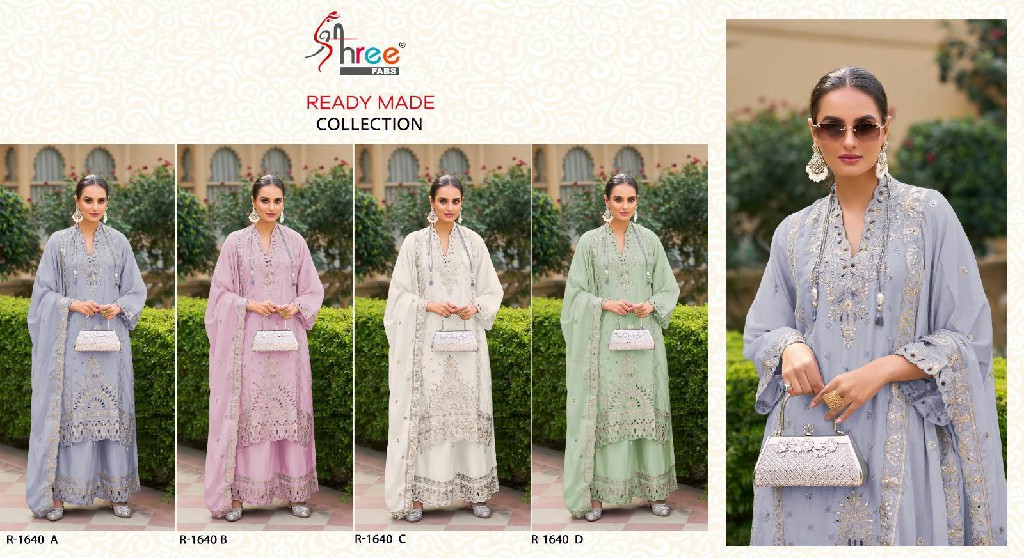 Shree Fabs R-1640 Wholesale Readymade Indian Pakistani Concept Suits