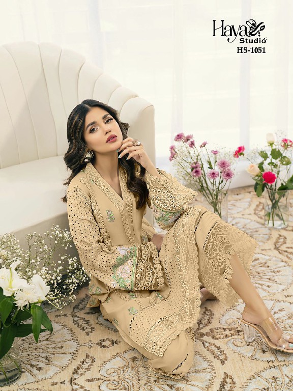 Haya Studio HS-1051 Wholesale Tunics And Cigarette Pants With Dupatta