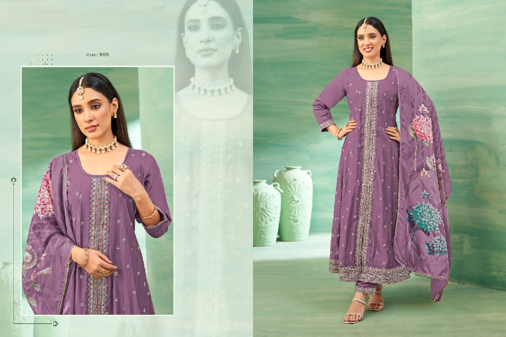 khushi fashion shivani vol 1 full stitch roman silk shop trendy salwar suit set online