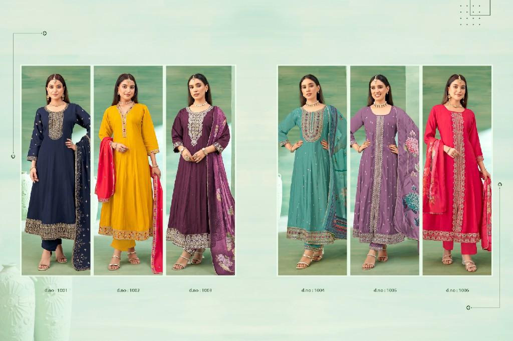 khushi fashion shivani vol 1 full stitch roman silk shop trendy salwar suit set online