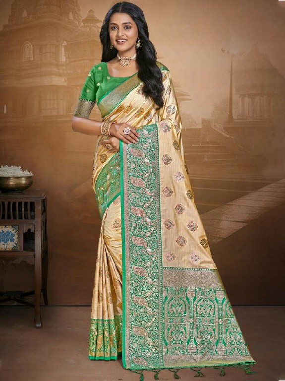 bunawat leela silk wedding festival wear silk fabric saree collection