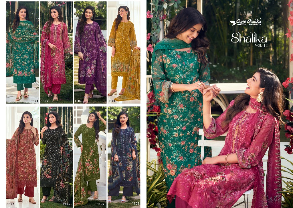 shalika vol 111 by shree shalika georgette shop stunning unstitch suit for women