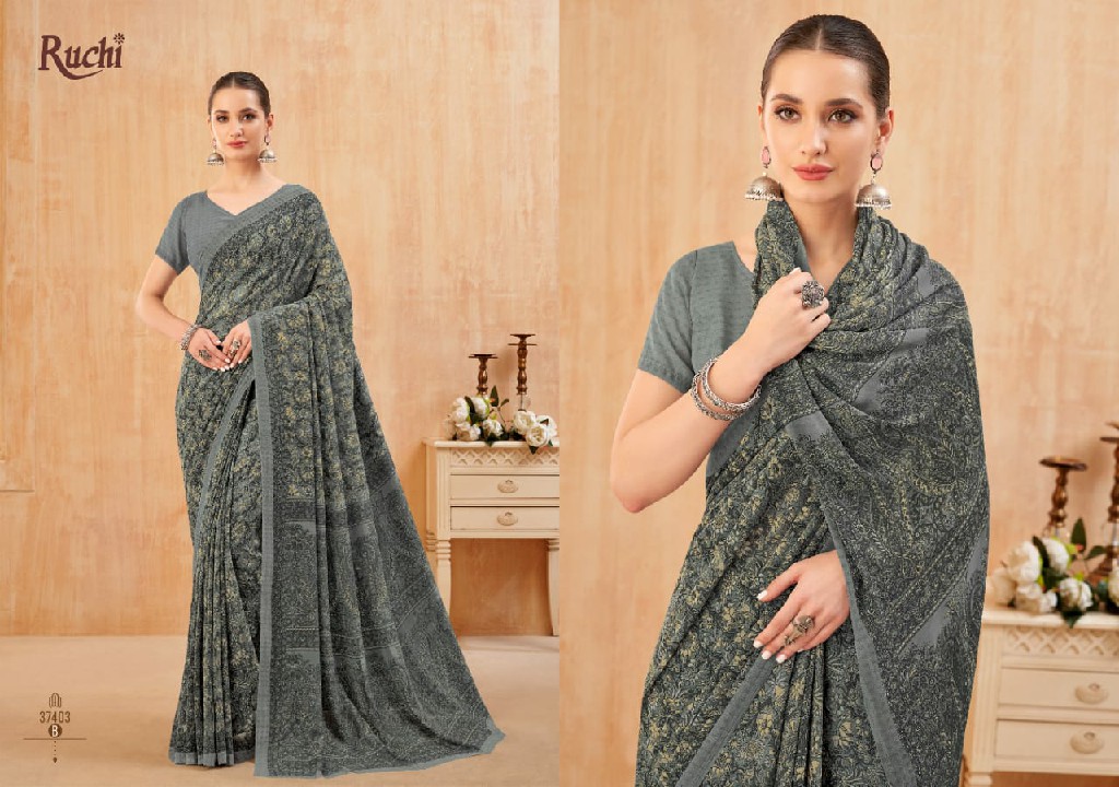 RUCHI RAGAA GEORGETTE VOL 13 FANCY FLOWER PRINTED SAREE COLLECTION