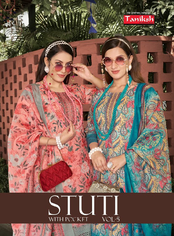 Taniksh Stuti Vol-5 Wholesale Sikvans Embroidery Kurtis With Pant And Dupatta