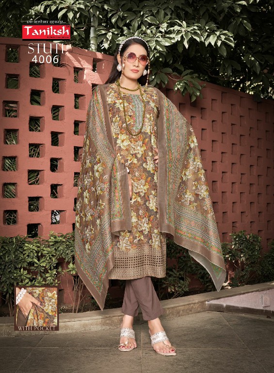 Taniksh Stuti Vol-5 Wholesale Sikvans Embroidery Kurtis With Pant And Dupatta