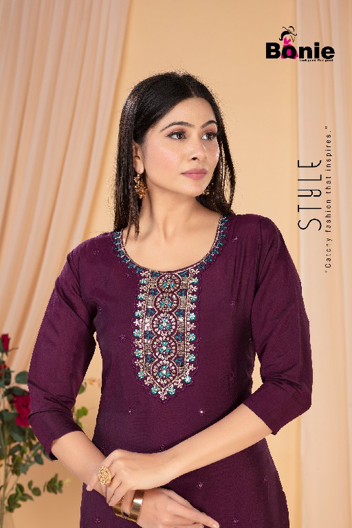 Bonie Kashish Vol-2 Wholesale Roman Silk Straight Cut Long Kurtis