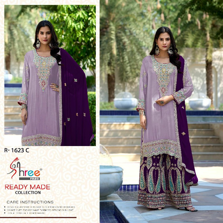 Shree Fabs R-1623 Wholesale Readymade Indian Pakistani Concept Suits