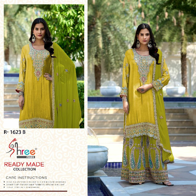 Shree Fabs R-1623 Wholesale Readymade Indian Pakistani Concept Suits