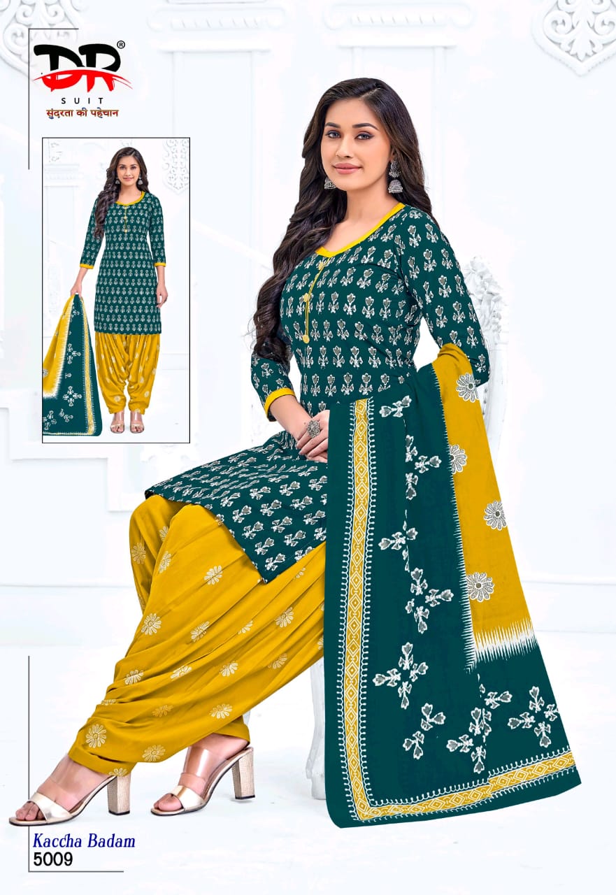 DR Kaccha Badam Vol-5 Wholesale Pure Cotton Printed Dress Material