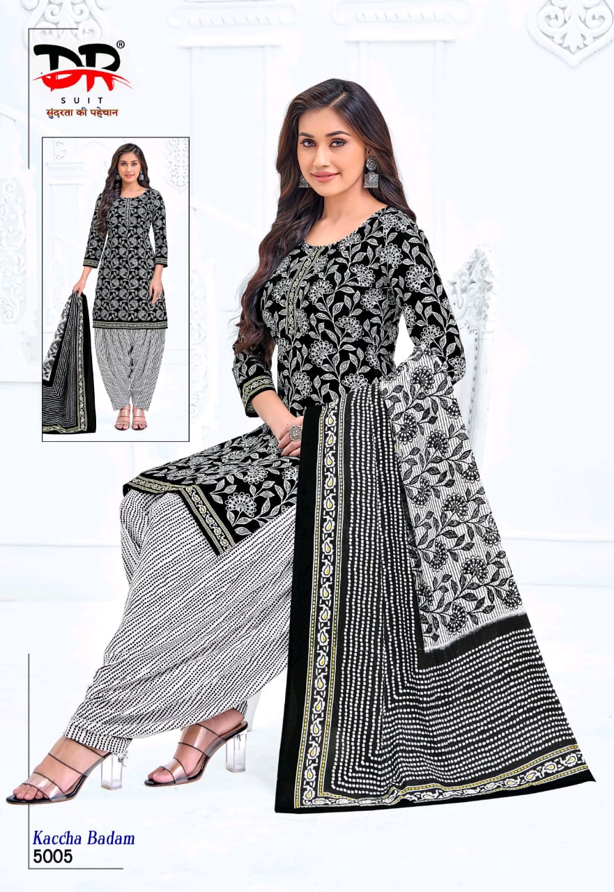 DR Kaccha Badam Vol-5 Wholesale Pure Cotton Printed Dress Material