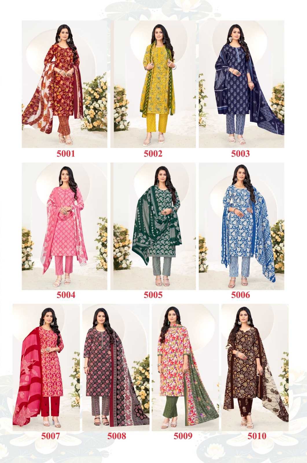 Jash Rang Tarang Vol-5 Wholesale Cotton Printed Dress Material