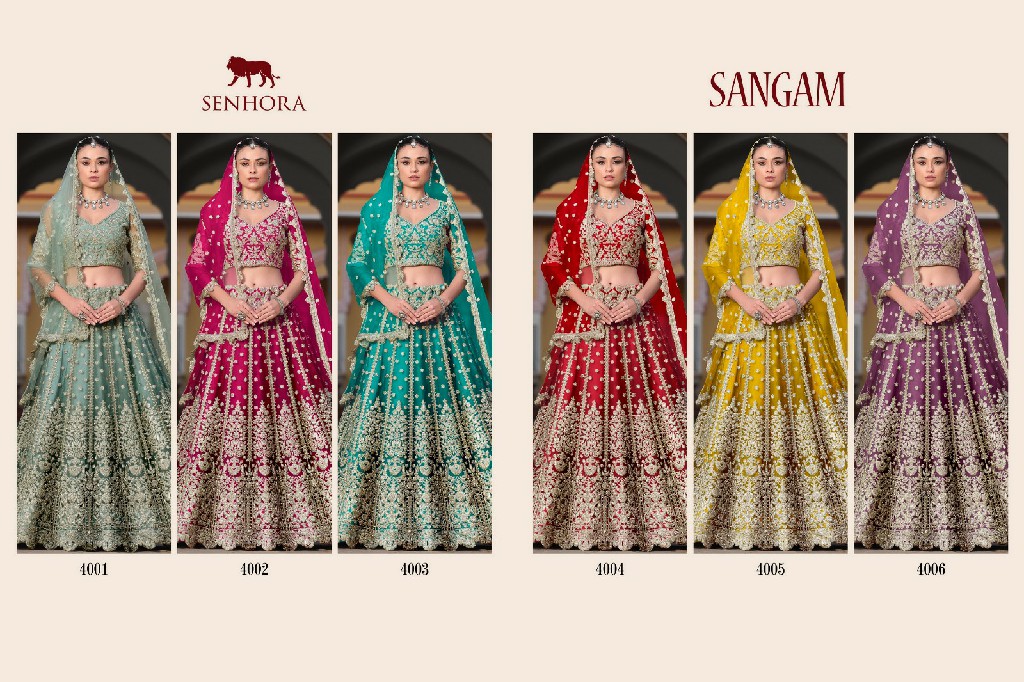 Senhora Sangam Wholesale Wedding Collection Lehengas