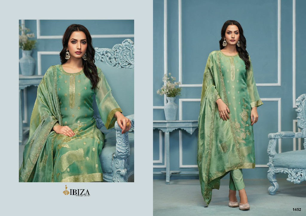 ibiza sajni organza silk shop trendy unstitch suits at affordable prices