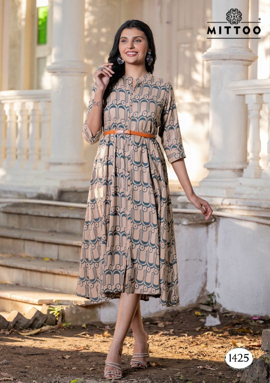 mittoo presents belt vol 18 rayon readymade western kurtis supplier