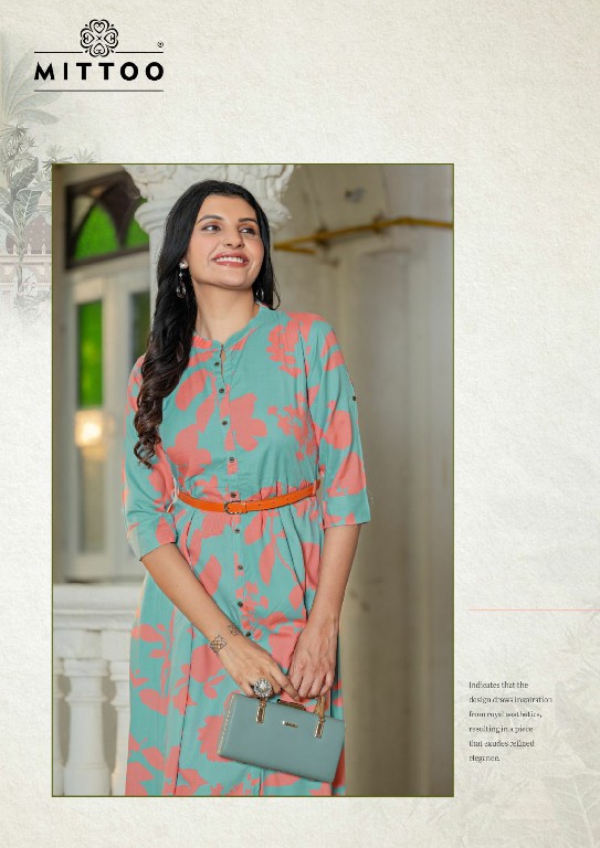 mittoo presents belt vol 18 rayon readymade western kurtis supplier