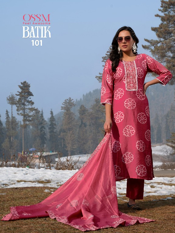 ossm launch batik vol 4 chanderi batik print readymade ladies salwar suits