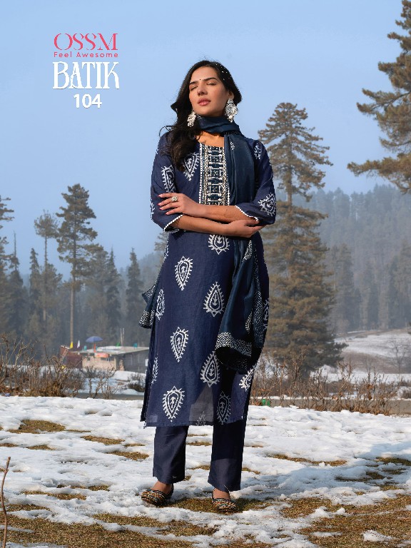 ossm launch batik vol 4 chanderi batik print readymade ladies salwar suits