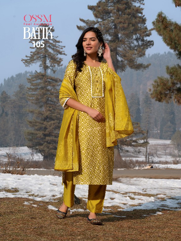 ossm launch batik vol 4 chanderi batik print readymade ladies salwar suits