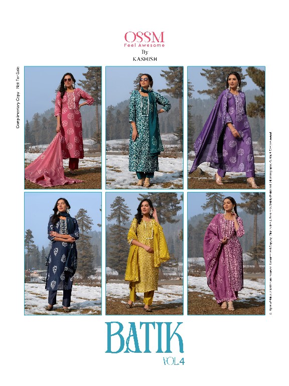 ossm launch batik vol 4 chanderi batik print readymade ladies salwar suits