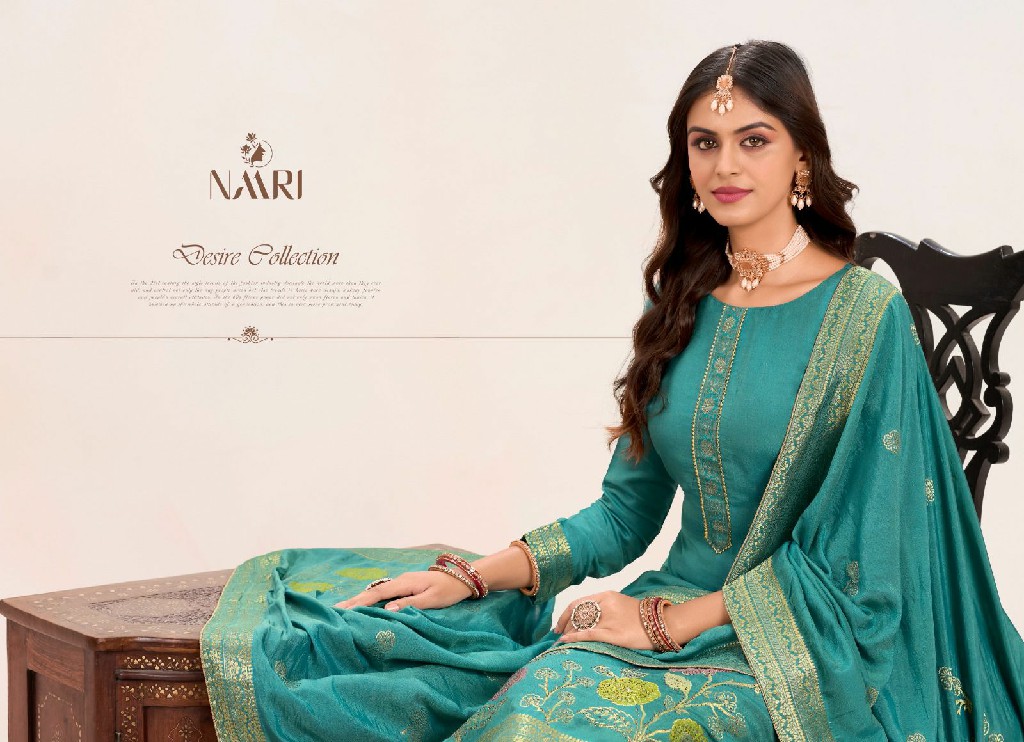 naari present samira muslin mina jacquard siroski work ladies salwar kameez