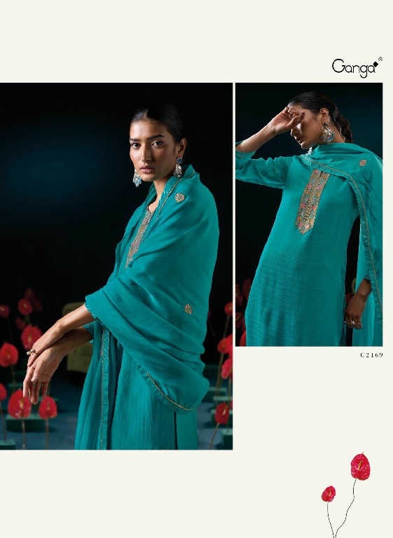 Ganga Ferisha Wholesale Pure Bemberg Silk Salwar Kameez