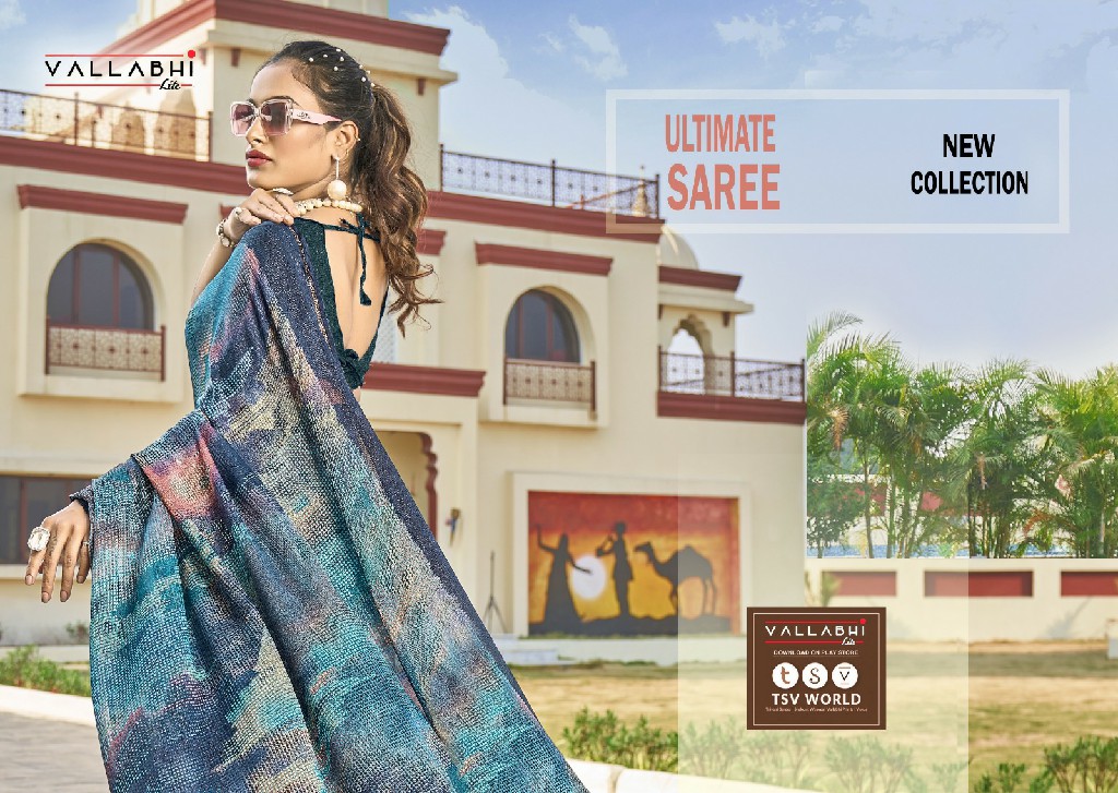 vallabhi prints present saami abstract print georgette daily wear casual saree