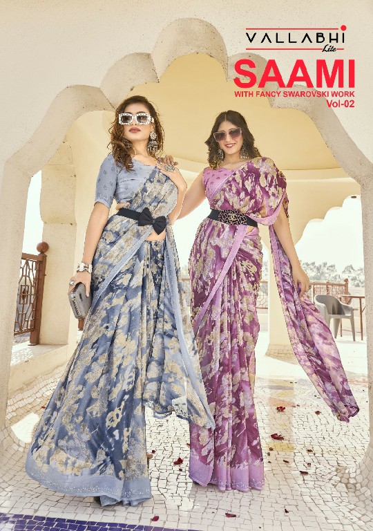 vallabhi prints saami vol 2 floral print georgette summer daily wear saree