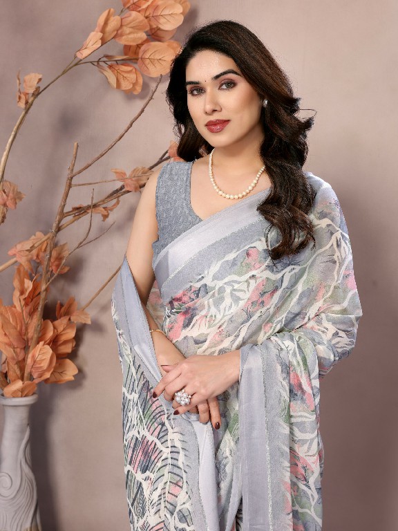 S Plus Kanak Wholesale Bright Moss Satin Ethnic Sarees