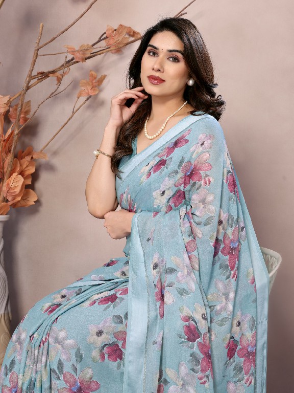 S Plus Kanak Wholesale Bright Moss Satin Ethnic Sarees