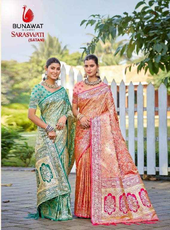 Bunawat Saraswati Wholesale Silk Ethnic Indian Sarees