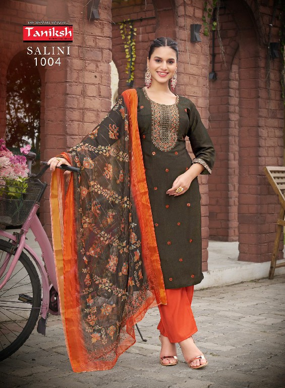 Taniksh Salini Vol-1 Wholesale Embroidery Work Readymade 3 Piece Salwar Suits