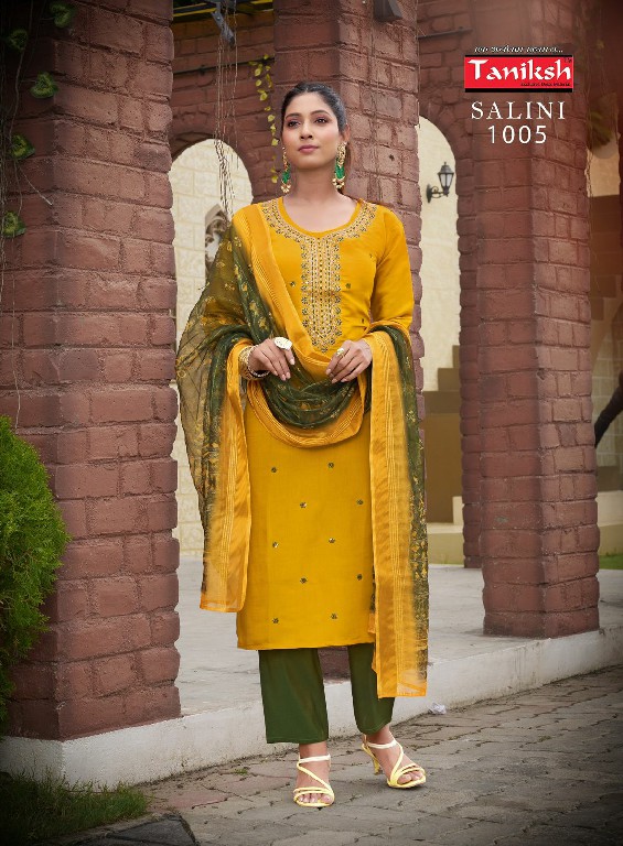 Taniksh Salini Vol-1 Wholesale Embroidery Work Readymade 3 Piece Salwar Suits