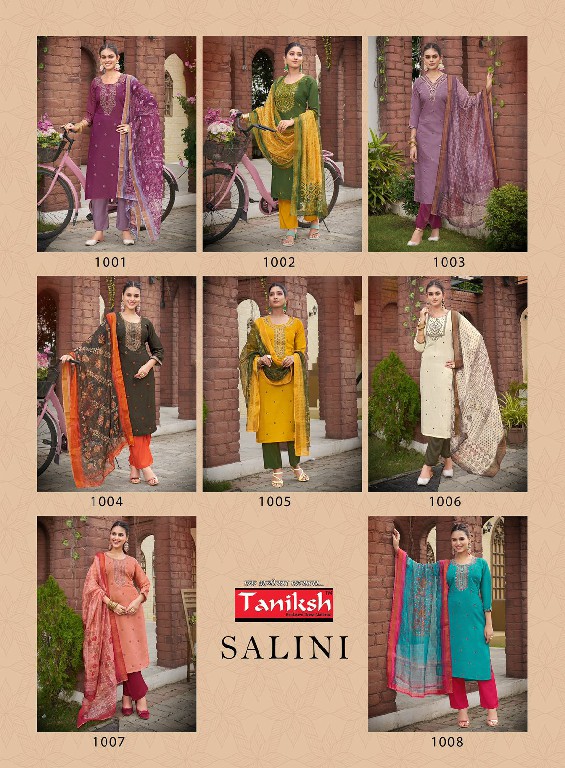 Taniksh Salini Vol-1 Wholesale Embroidery Work Readymade 3 Piece Salwar Suits