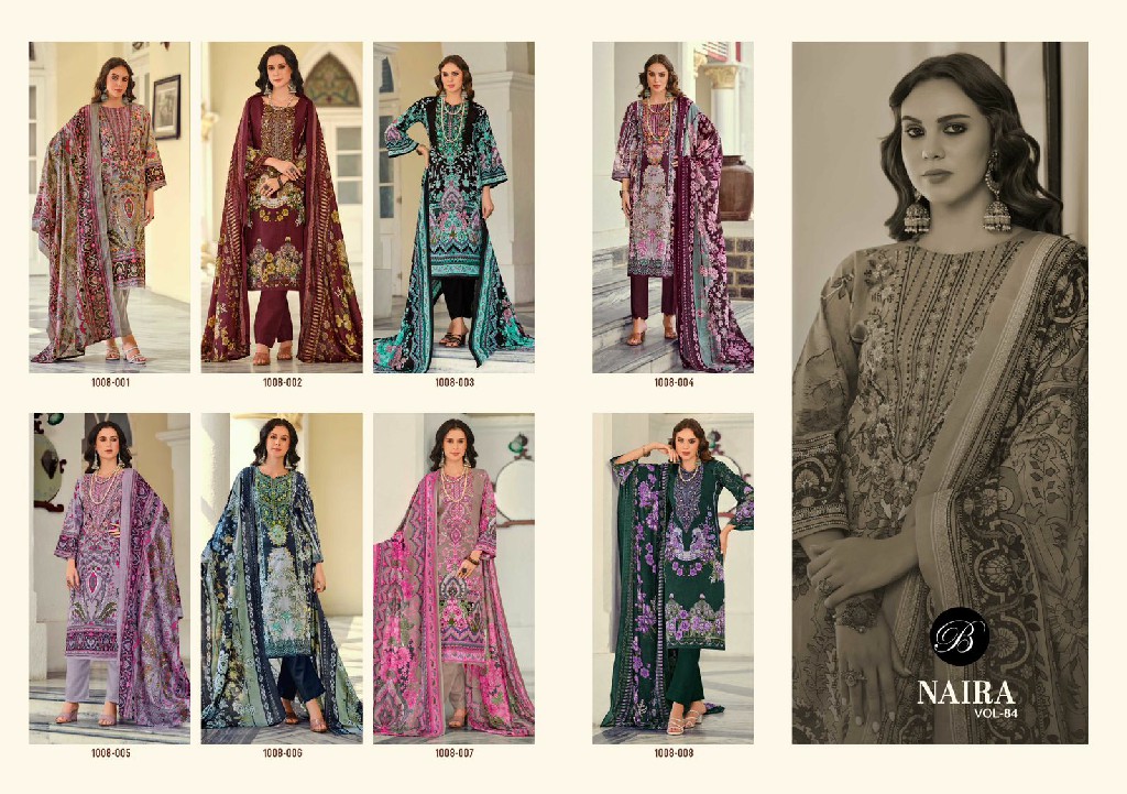 belliza designer naira vol 84 cotton digital prints salwar kameez