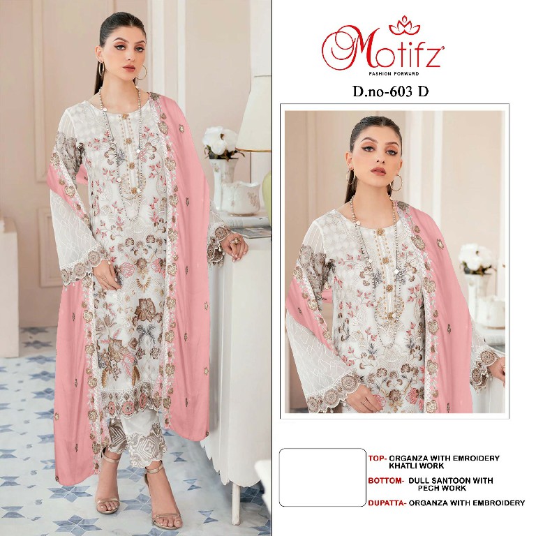 Motifz D.no 603 Wholesale Indian Pakistani Concept Salwar Suits