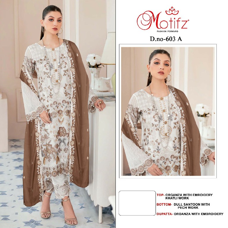 Motifz D.no 603 Wholesale Indian Pakistani Concept Salwar Suits