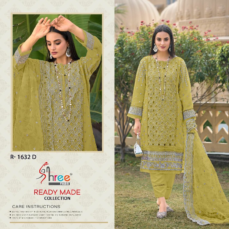 Shree Fabs R-1632 Wholesale Readymade Indian Pakistani Concept Suits