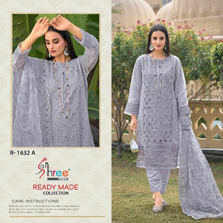 Shree Fabs R-1632 Wholesale Readymade Indian Pakistani Concept Suits